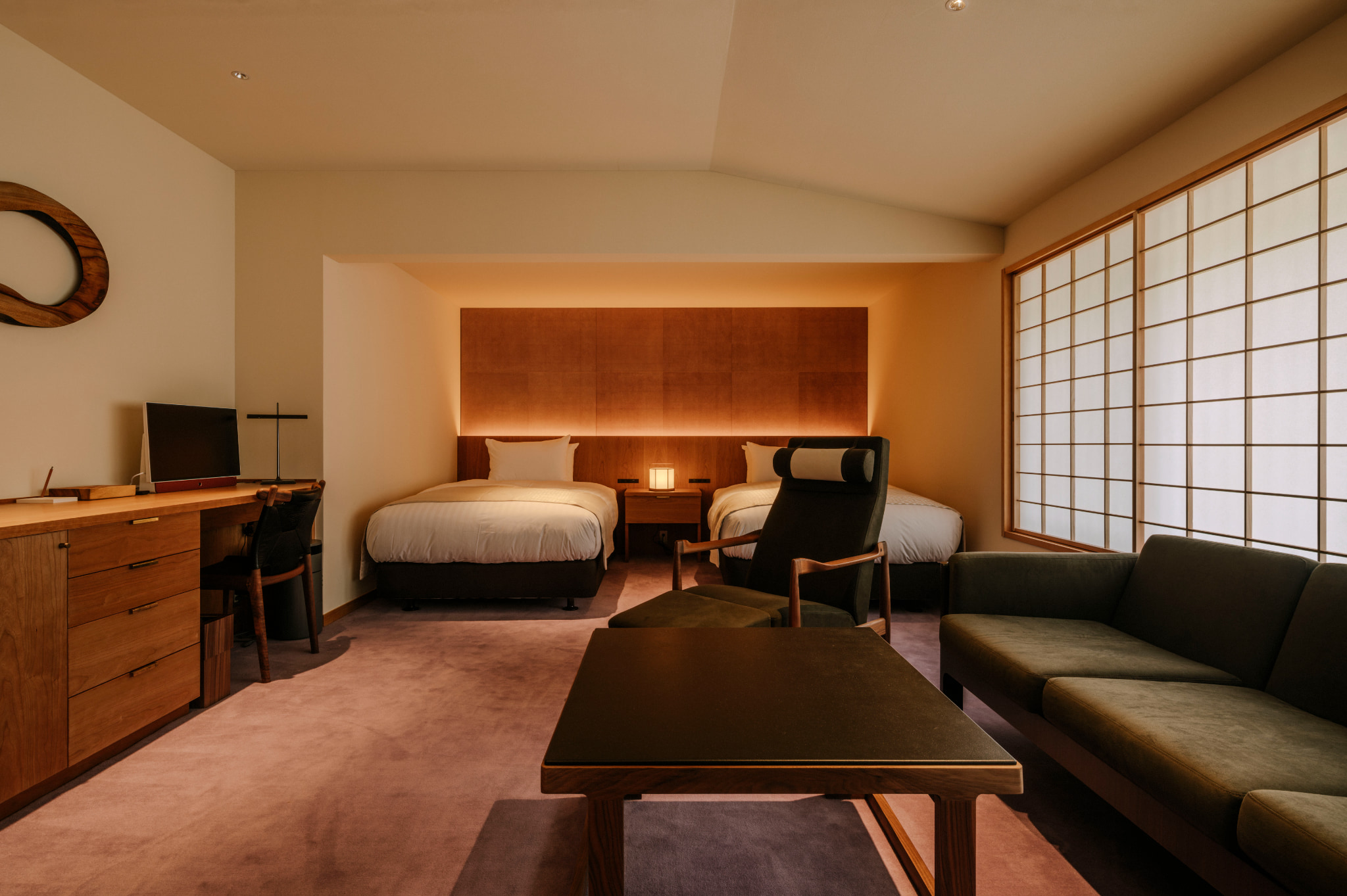 客室の様子、ペンションタイプ